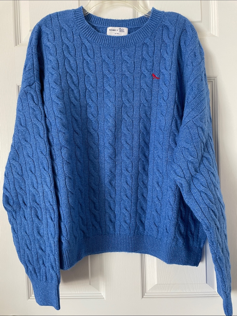 Old Navy X The Devil Wears Prada Crew Neck Cerulean Sweater